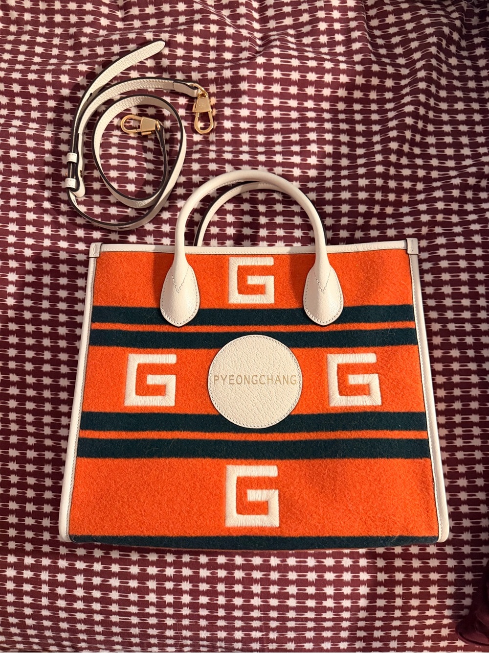 Gucci Striped Tote